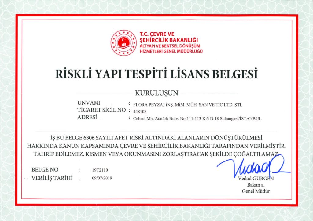 Riskli Yapı Tespiti